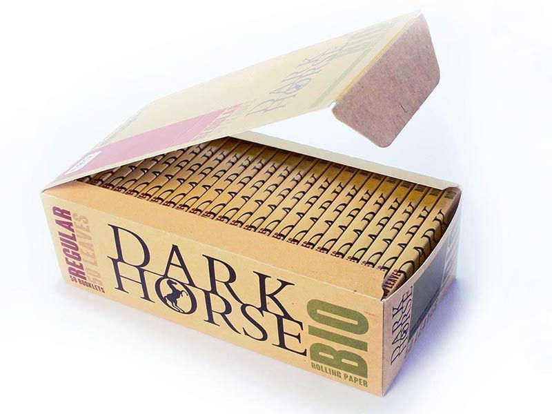 Бумажки для самокруток „DARK HORSE” Bio (70 mm)