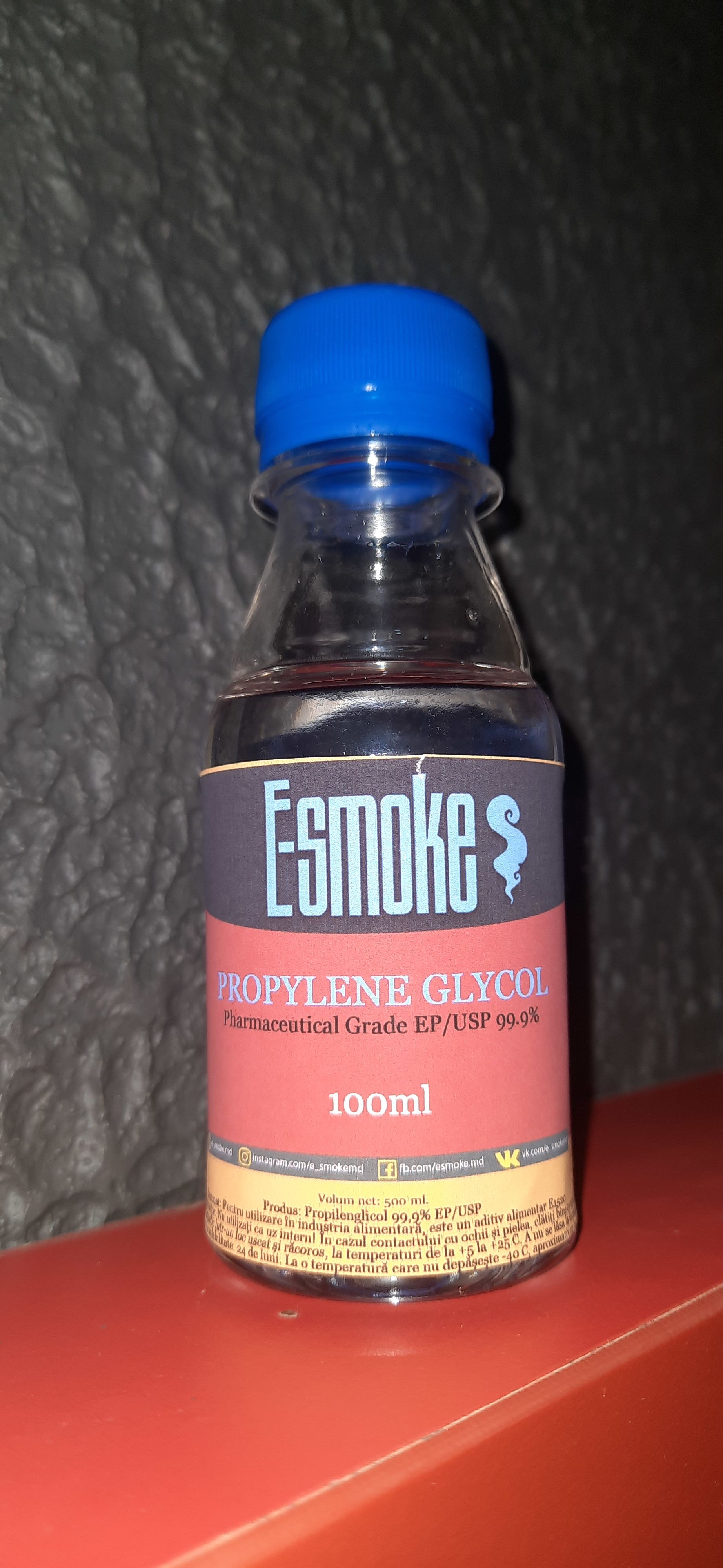 E-Smoke Propylene Glycol - 100ml