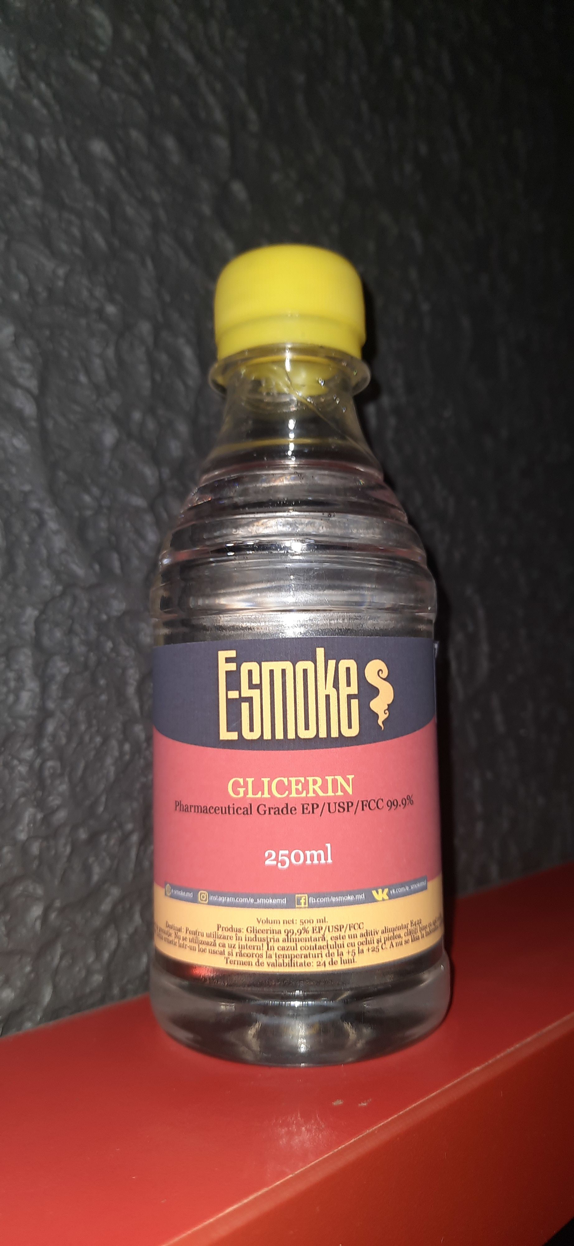 E-Smoke Vegetable Glycerin - 250ml