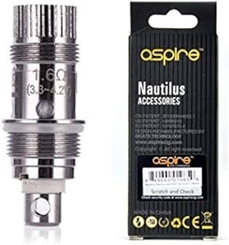 Aspire Nautilus (Mini) BVC Replacement Coil Heads - 1.6 omh