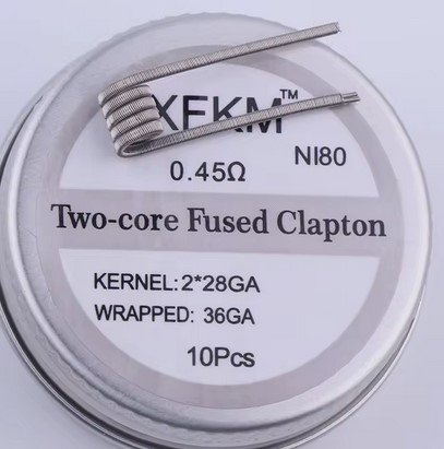 XFKM Coil - Tri-core MTL fused clapton - Ni80 - (0,45_ohm) - 10pcs