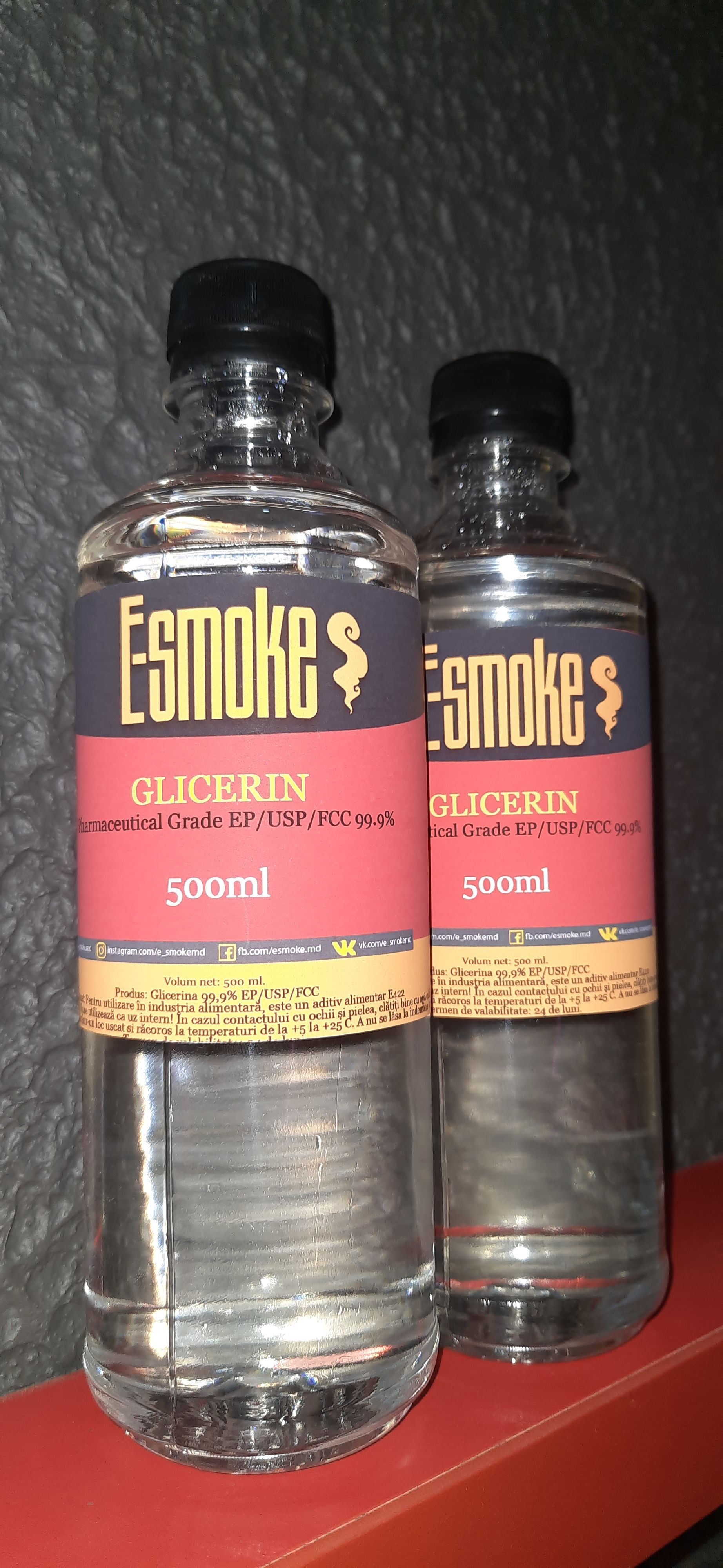 E-Smoke Vegetable Glycerin - 1000ml