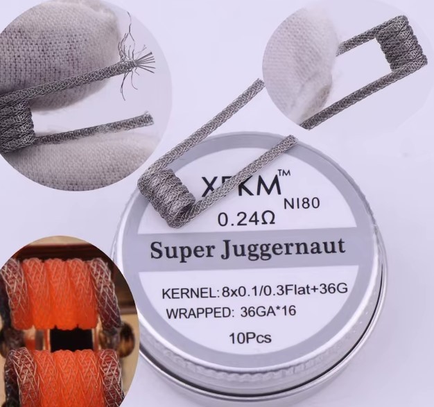 XFKM Coil - Super Juggernaut - Ni80 - (0,24_ohm) - 10pcs