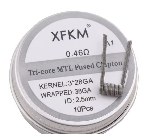 XFKM Coil - Tri-core MTL fused clapton - A1 - (0,46_ohm) - 10pcs