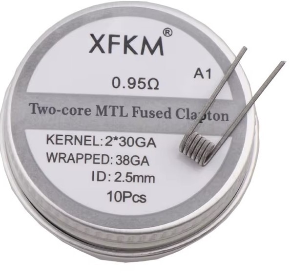 XFKM Coil - Tri-core MTL fused clapton - A1 - (0,95_ohm) - 10pcs